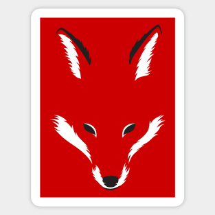 foxy shape tee Sticker